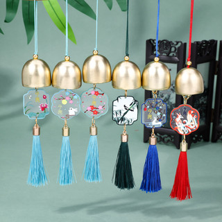 Mặt Dây chuyền Hộp quà Chuông gió phong cách Quốc gia thời trang cổ trang Hán phục phụ kiện sườn xám túi điện thoại di động tua rua bán buôn