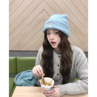 Lucky Puppy Dệt Kim Mũ Len Nữ Thu Đông Dày Mũ Ấm Áp