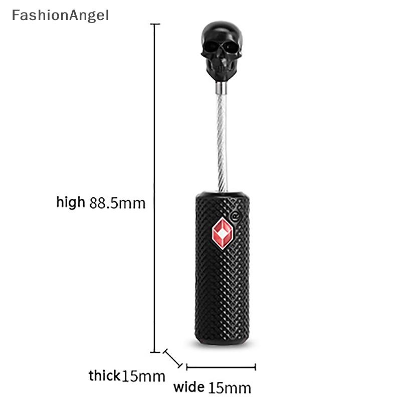 Khóa hải quan FashionAngel Xe đẩy kim loại nước ngoài Hành lý Su