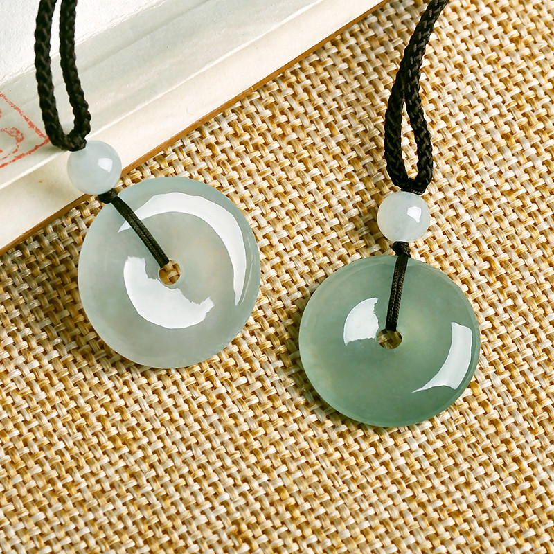 Phong Cách Mới Tự Nhiên Khóa An Toàn Mặt Dây Chuyền Băng Miến Điện Đơn Giản Phù Hợp Với Phong Cách Hàng Ngày