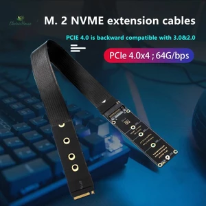 Giao Thức Kép PCIE4.0 M.2 M Key NVME Cáp Nối Dài Thẻ Nâng SSD Adapter Cho 2230 2242 2260 2280 M.2 PCI-e / M2 NGFF SATA SSD mới