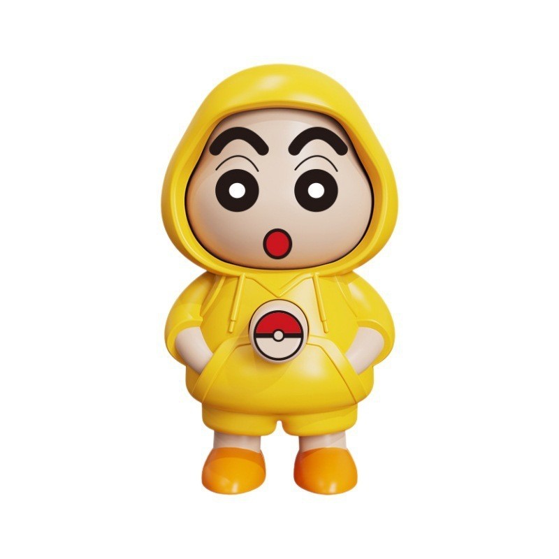 Móc Khóa Shin Đổi Mặt 3 Chế Độ Chuyển Đổi Khuân Mặt, Crayon Shin Chan Móc Khóa Có Nút Bấm Vui Nhộn Xả Stress