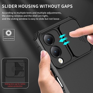 Vỏ Cho Vivo Y17s Y15s Y15a Y12s Y12a Y11s Y11 Y12 Y15 Y17 Vỏ Giáp Chống Sốc Lai Vỏ Bảo Vệ Ống Kính Trượt