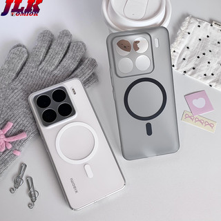 ốp lưng xiaomi 15 pro trong suốt mờ siêu mỏng nguyên bản cho XiaoMi 14 13 Vỏ PC trong suốt sạc không dây siêu từ tính