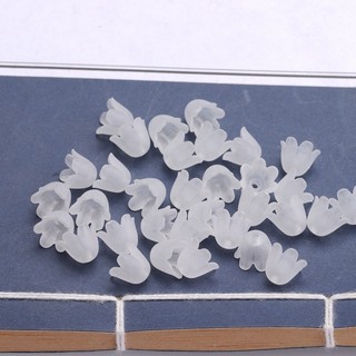 30 quả chuông Acrylic 10mm nghệ vàng ngọc lan búp phong cách cổ Hán phục phụ kiện kẹp tóc chất liệu tự làm thủ công 7Km
