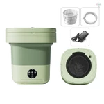 Máy giặt Mini cầm tay 8L có tia cực tím Máy sấy quay có thể gập lại có giỏ thoát nước Vòi thoát nước cho nhà ở du lịch — ảnh 1