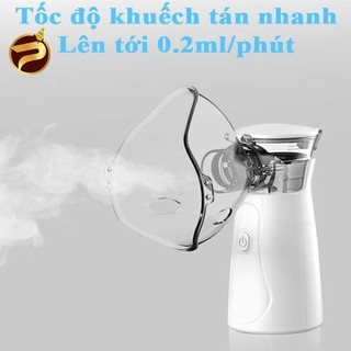 [TẶNG KHẨU TRANG CHỐNG TIA UV SPF 50+] Có PIN sạc - Máy Xông Mũi Họng Đa Năng 2in1 Cho Bé Và Người Lớn Cầm Tay