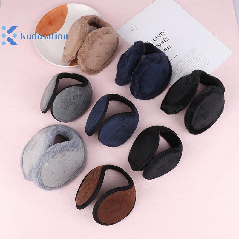 Kudosation Nhiệt Mềm Mại Sang Trọng Bịt Tai Người Mùa Đông Làm Dày Tai Ấm Hơn Thể Thao Ngoài Trời Chống Gió Vỏ Tai Chống Lạnh
