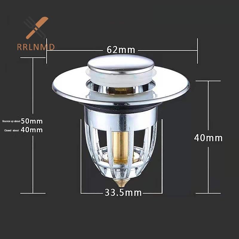 RRLNMD Sáng Tạo Bồn Tắm Cắm Flip Cover Chậu Rửa Bounce Up Loại Báo Chí Thoát Nước Lọc Phụ Kiện Nhà Bếp Chặn Phòng Tắm MỚI