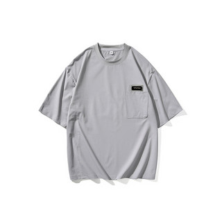 Áo thun nam cỡ lớn mùa hè tay ngắn oversized thoáng khí màu sắc đồng nhất vừa vặn thoải mái