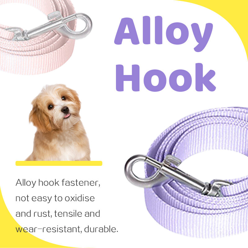 HamshMoc Dây xích chó bền bỉ Dây dẫn thú cưng không đầy đặn mạnh mẽ có tay cầm thoải mái Điều khiển dễ dàng để đi bộ ngoài trời vừa và nhỏ