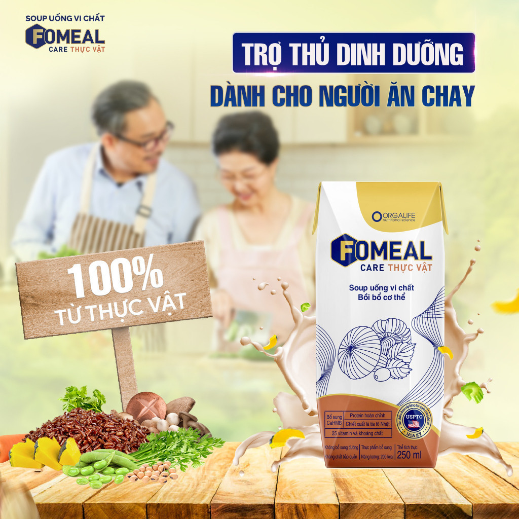 Ảnh Lốc 3 Hộp Soup uống vi chất FOMEAL CARE THỰC VẬT giàu đạm & vitamin, tăng đề kháng 2