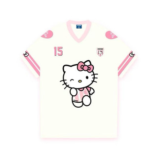 Áo Thun, Áo Phông Kiểu Cổ V Bóng Đá Xinh Xắn Kitty Ball