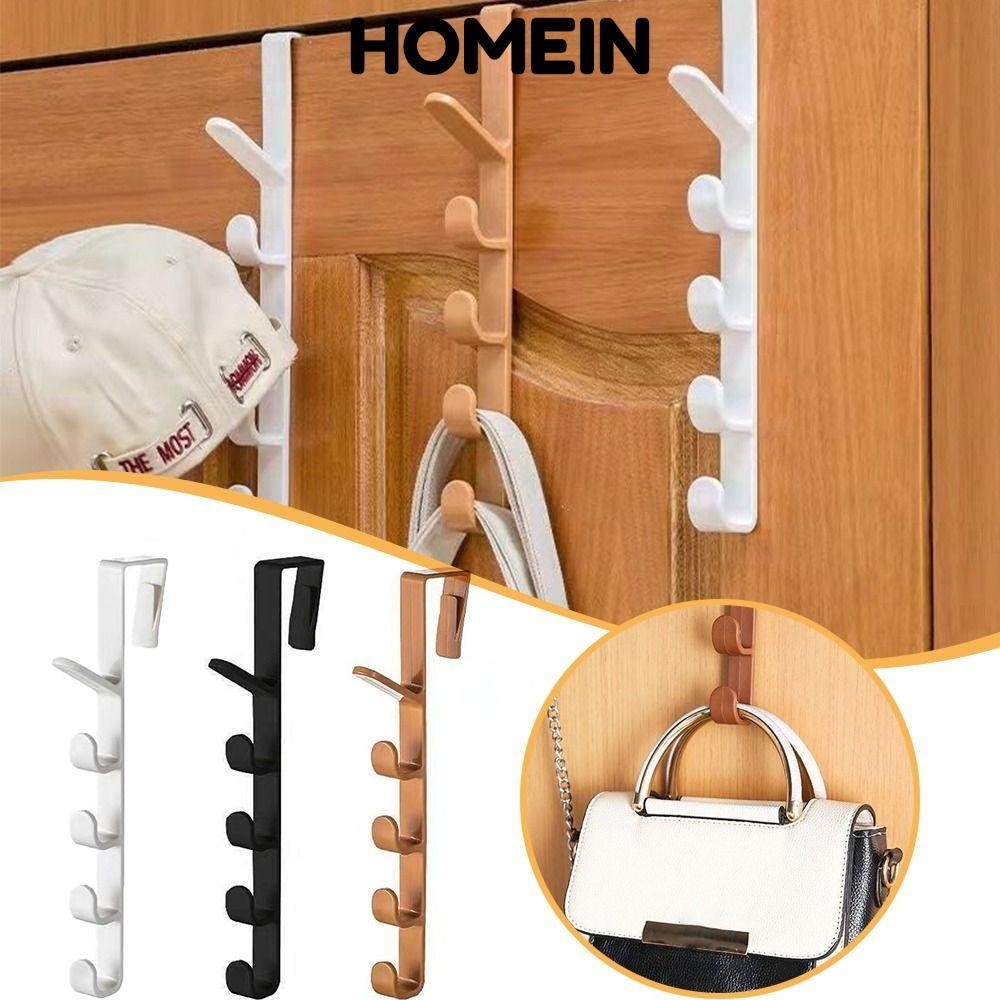 Móc treo cửa HOMEIN, 5 móc treo tường Móc áo, cửa không dấu vết cho túi quần áo Mũ ví