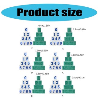 10Pcs Detachable Number Stamp From 0-9 Digital Stamp For Card Making Scrapbook