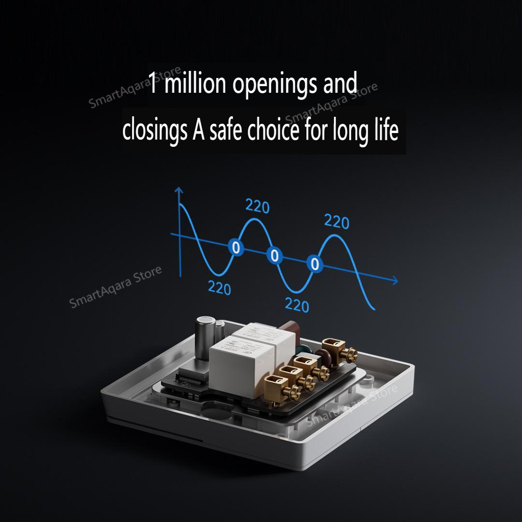 Công tắc tường thông minh Xiaomi mới Single Double Triple Key Điều khiển kép Live & Neutral Line hoạt động cho ứng dụng đèn thông minh