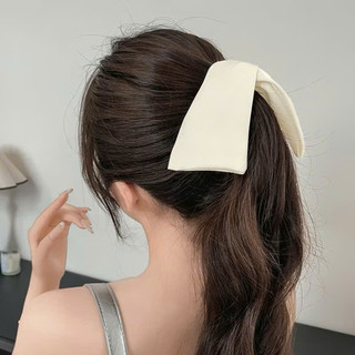 Kẹp Tóc Đuôi Ngựa Vải Voan Phối Lưới Thắt Nơ Xinh Xắn