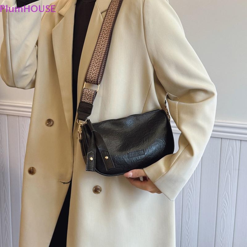 PlumHOUSE Vintage Nhỏ Messenger Túi Nữ Da Đơn Giản Túi Đeo Vai Nữ Thời Trang Ví Nữ Túi Xách Túi Đeo Ngang VN