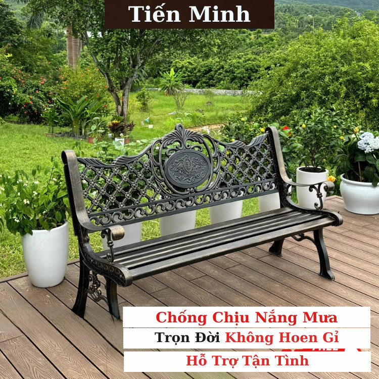 Ghế ban công Nhôm đúc Nhập khẩu Ghế ngồi ban công sang trọng Ghế sân vườn đẹp Ghế ngoài trời
