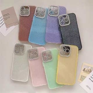 Ốp Điện Thoại Thời Trang Lấp Lánh Kim Cương Phong Cách Đơn Giản Cho iPhone 16 15 14 13 12 11 Pro Max 14 15 16 Plus