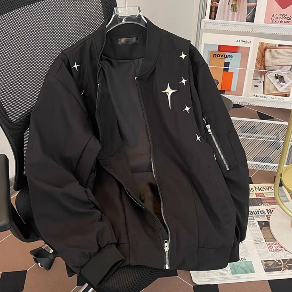 Áo Bomber Gió Con Thoi KCloset Áo Khoác Dù 2 Lớp Dày Dặn Dáng Rộng Nam Nữ NA444