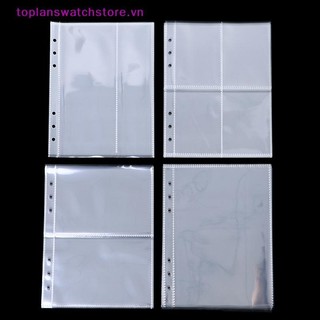Toplanswatchstore 10 Chiếc Tiêu Chuẩn Trong Suốt Nhựa Album Ảnh Trong Suốt A5 Chất Kết Dính Đổ Lại Tay VN