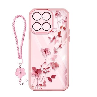 Ốp điện thoại phong cách YBD INS cho Honor X8C X5B Plus X7C X6B X6S X6 X8 X6A X7 X7A Plus X30i X8A X8B Play 60 Plus Honor 200 Smart 5G, vỏ silicone trong suốt hình hoa dây leo
