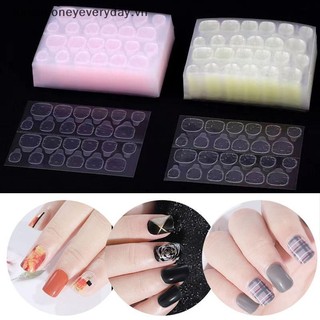 [savemoneyeveryday] 10 Tờ 240 Tờ Trong Suốt Hai Mặt Giả Móng Tay Nghệ Thuật Dính Băng Keo Dán DIY Mẹo Móng Tay Giả Acrylic Dụng Cụ Trang Điểm Gel Làm Móng Tay [vn]