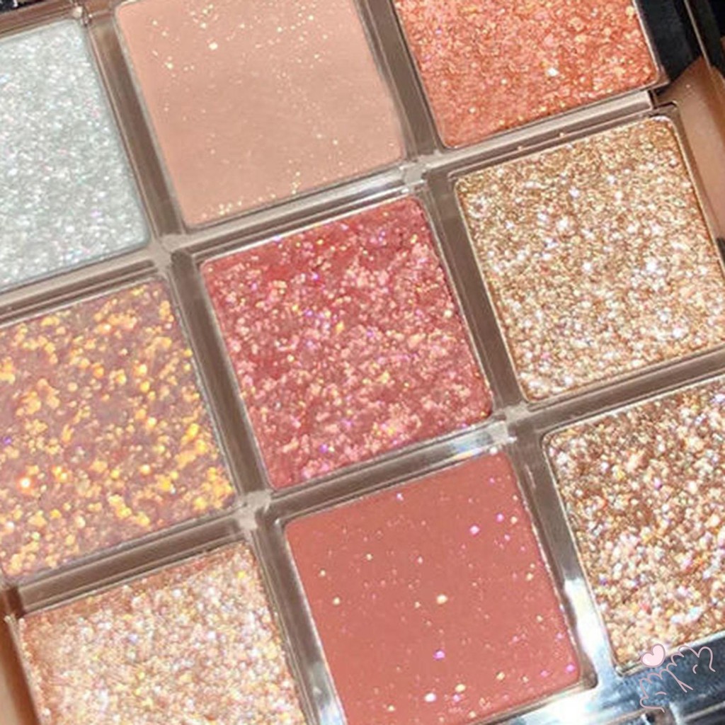 Bảng Trang Điểm Mắt Sắc Tố Cao 9 Màu Matte Shimmer Sequins Phấn Mắt Pallet