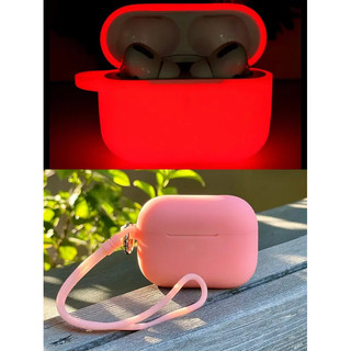 Điện Thoại Trường Hợp Neon Luminous Trường Hợp Cho Airpods Pro 2 Không Khí Vỏ Silicone Dạ Quang Bóng Mềm Matte Bìa Trường Hợp Cho Airpods 3 Thế Hệ Coque V5f1