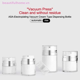 [Beautifulhome] 15g / 30g / 50g / 100g Chai Kem Chân Không Báo Chí Kem Dưỡng Da Mặt Chai Phụ Kem Dưỡng Da Không Có Ống Hút [Làm Đẹp]