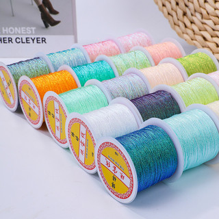 Cuộn nhỏ 6 sợi chỉ vàng đỏ bện thủ công làm vòng tay, dây đeo Trung Quốc