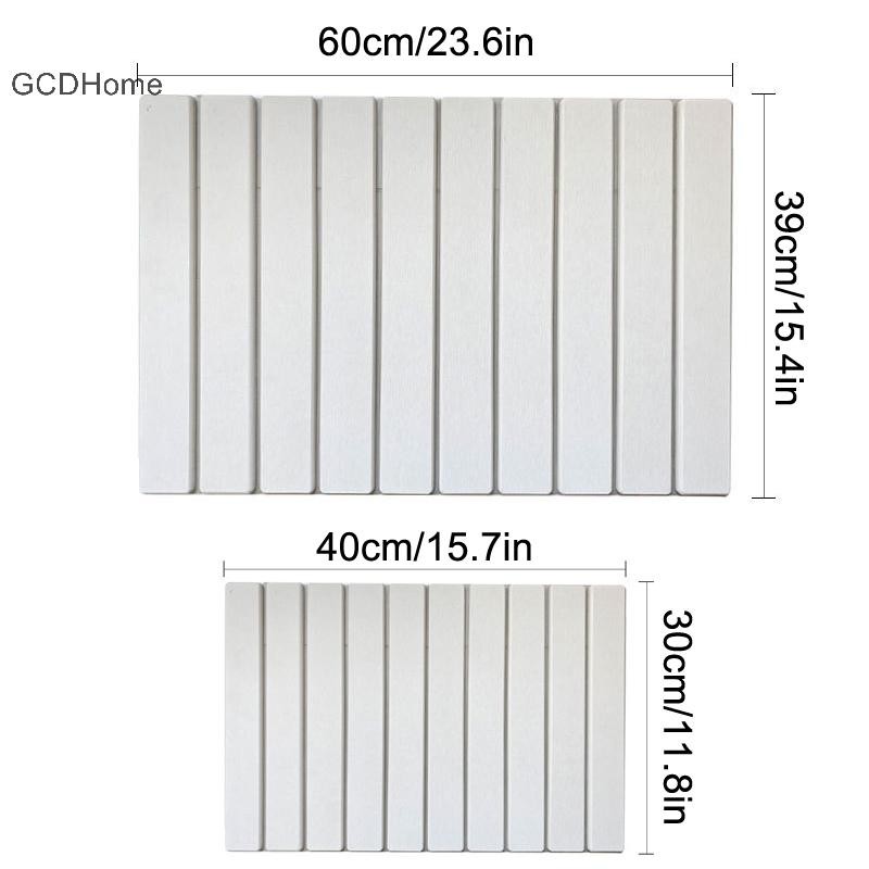 Gcdhome Đá Món Ăn Sấy Thảm Siêu Thấm Hút Diatomaceous Sấy Thảm Có Thể Gập Lại Đá Đĩa Thảm Nhà Bếp Mặt Bàn Crockery Thảm HOT