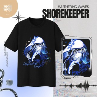 Áo cosplay Wuthering Waves The Shorekeeper, chất liệu fullgraphic, tay ngắn cho mùa hè