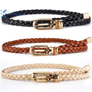 Kudosation Da Mỏng Thắt Lưng Cho Người Phụ Nữ Đầm Áo Sơ Mi Trang Trí Eo Dây Thời Trang Pin Khóa Nữ Thắt Lưng Nữ Dây