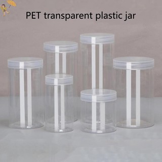 [Gou] Bình kín trong suốt có nắp Hộp đựng tròn Thùng đựng hạt lọ nhựa hạt khác VN