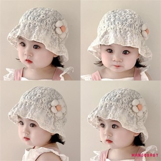Mg-baby Bé Gái Ren Nón Hoa Chống Nắng Mũ Chống Nắng Dễ Thương Cho Mùa Xuân Hè