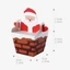 TUYỆT VỜI 10 Hộp Kẹo, Giấy Hộp Quà Giáng Sinh, Trang Trí Tiệc Hoạt Hình Ông Già Noel Vui Vẻ Chủ Đề Quà Giáng Tặng Bao Bì Túi Bánh Sô Cô La