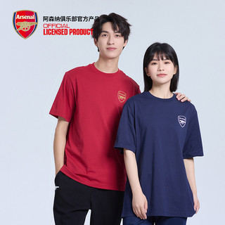 Áo thun ngắn tay dáng rộng cổ tròn cỡ lớn dành cho nam và nữ Arsenal