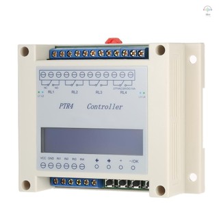 Dc6-40v Bộ hẹn giờ rơle thời gian kỹ thuật số có thể lập trình 4 kênh Bộ điều khiển công tắc trễ Mô-đun thời gian độc lập Màn hình LCD
