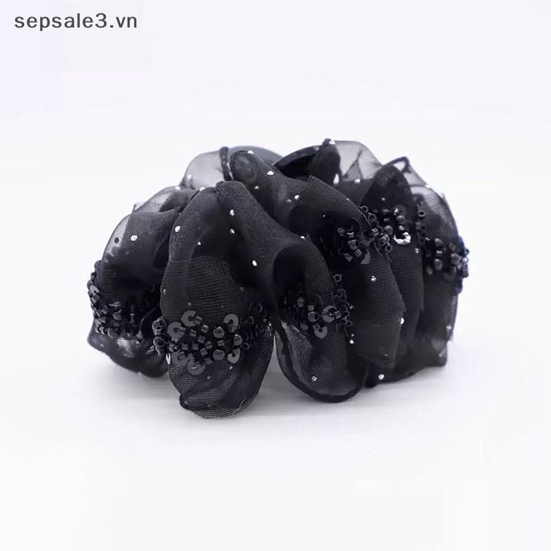 # Sepsale # Tính Khí Lưới Thanh Lịch Đám Mây Nắm Kẹp Tóc Đuôi Ngựa Kẹp Tóc Cho Nữ Mũ Phụ Kiện Tóc.