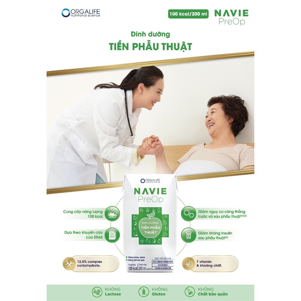 Ảnh 1 Lốc Leisure PreOp Thức uống dinh dưỡng người tiền phẩu thuật giảm insulin, cao năng lượng, giảm căng thẳng 1
