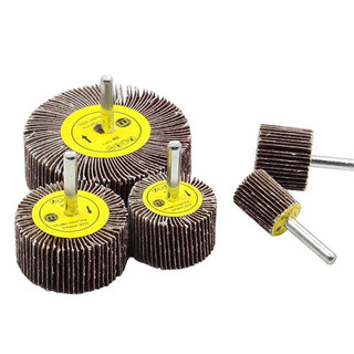 16 80mm 80 Grit Chà Nhám Nắp Bánh Xe Mài Bánh Xe Dremel Phụ Kiện Giấy Nhám Dụng Cụ Đánh Bóng 6 Mm Shank Cho Máy Khoan kim loại vải đa năng phù hợp dùng cho gia đình căn hộ văn phòng và không gian nhỏ