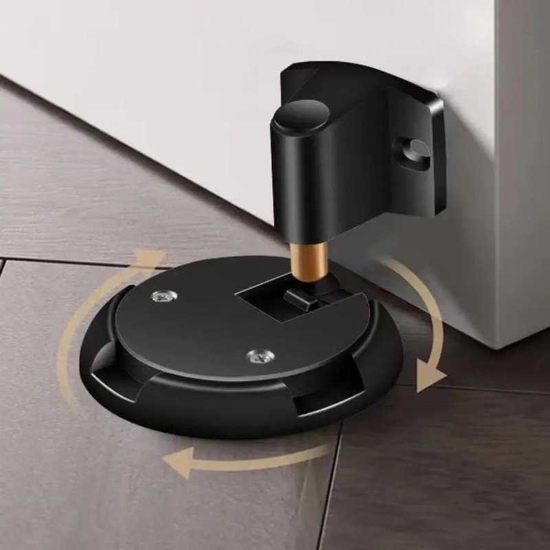 Hợp Kim Kẽm Cơ Cửa Dừng Móng Tay Miễn Phí Chặn Cửa Giữ Cửa Bắt Tầng Dừng Doorstop Đồ Nội Thất Cửa Phần Cứng