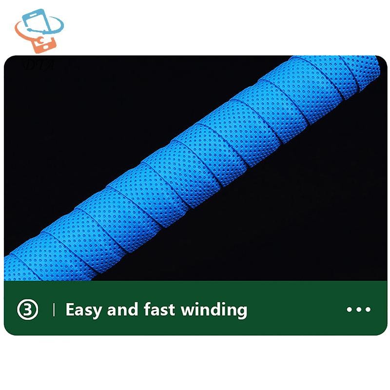 [Dta] 1 Vợt Tennis Khô Tay Cầm Chống Trượt Mồ Hôi Bọc Tập Cầu Lông Tay Cầm Vợt Overgrip Thể Thao Sweatband VN