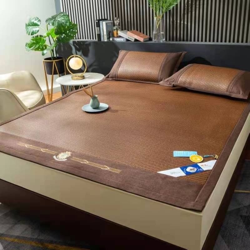(CM01) Chiếu Mây Lạnh Ms Cool- Viền Da, Viền Vải Nội Địa Trung- Hàng loại 1- Chuẩn Đẹp, Dày Dặn, Cực Mát - MemMinCarpet