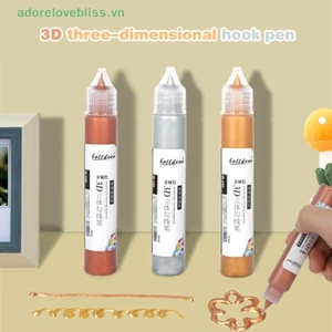 Thêm 10 / 30ml Sơn thủy tinh vết bẩn Sơn Acrylic thủy tinh chống nắng 3D Móc bút Sơn thủy tinh chống nước Aquarela Đồ dùng nghệ thuật BSS