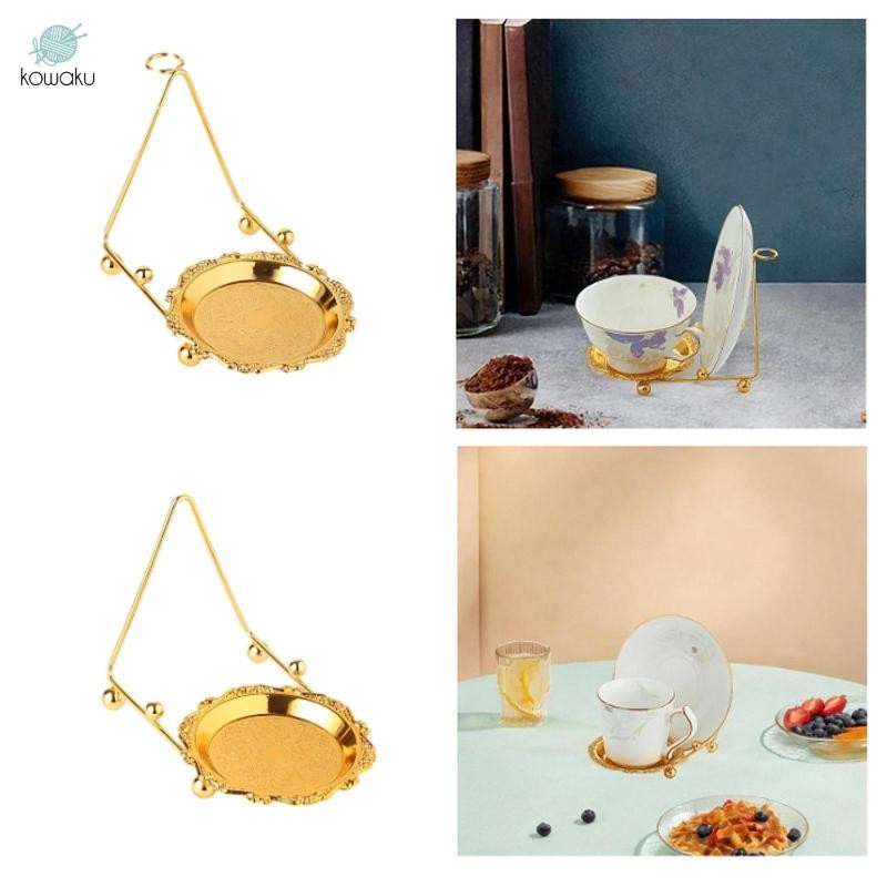 Giá đỡ cốc trà Mặt bàn lưu trữ Giá đỡ lưu trữ sắt Giá đỡ cốc cà phê