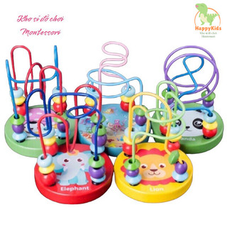 Đồ chơi luồn hạt mini gỗ cho bé luyện khéo tay kiên nhẫn