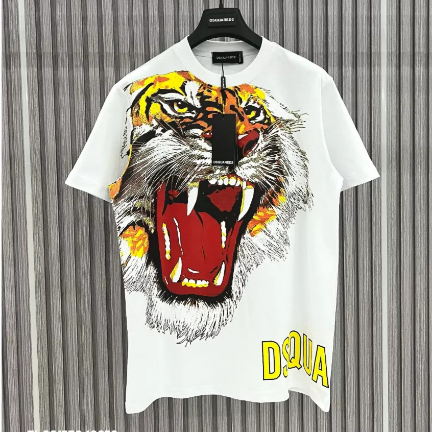 Áo Thun Hổ Vàng DSQ KCloset Áo Phông Cotton Dày Dặn Dáng Rộng Nam Nữ NVA437